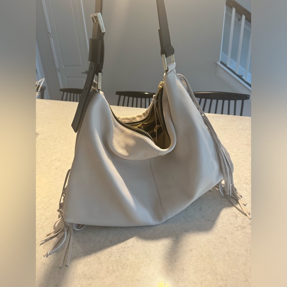 AllSaints Fringe Hobo Bag Purse - Picture 6 of 8